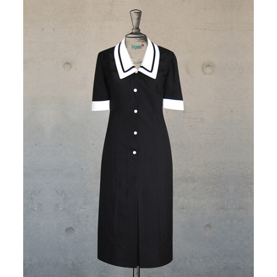 Dress With Chelsea Collar Black